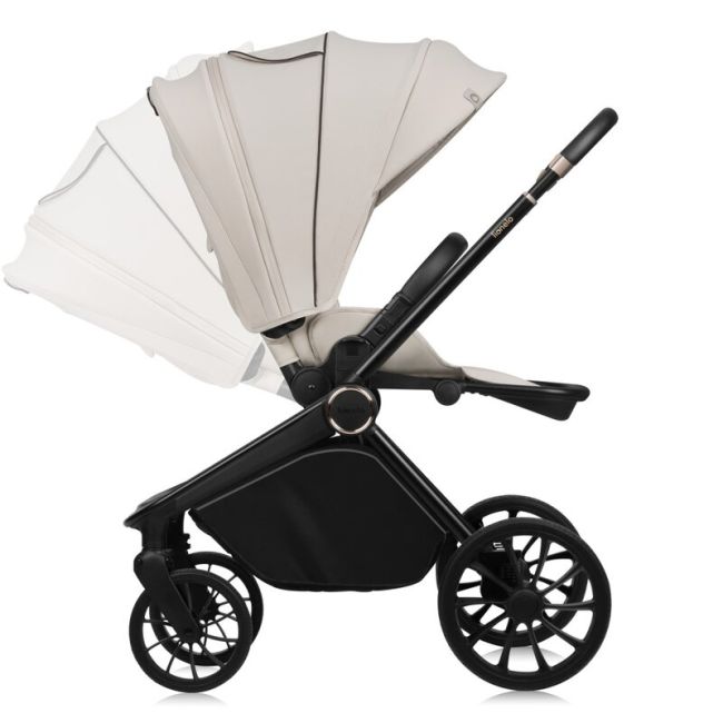 Carucior 2 in 1, Lionelo, Mika Plus, Cadru din aluminiu, Cu landou intarit si salteluta moale, Reversibil, Cu sistem de ventilatie 3D, Cu accesorii, Pana la 22 kg, Conform cu EN1888-1 EN1888-2, EN1466, Bej BYNLO-MIKA_PLUS_2IN1_BEIGE_SAND