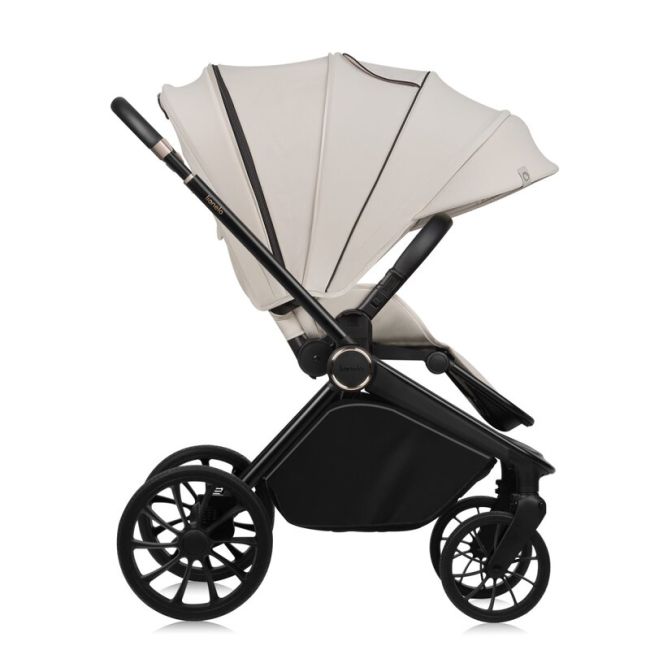 Carucior 2 in 1, Lionelo, Mika Plus, Cadru din aluminiu, Cu landou intarit si salteluta moale, Reversibil, Cu sistem de ventilatie 3D, Cu accesorii, Pana la 22 kg, Conform cu EN1888-1 EN1888-2, EN1466, Bej BYNLO-MIKA_PLUS_2IN1_BEIGE_SAND