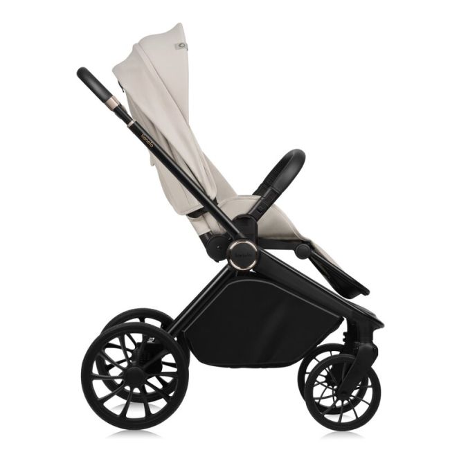 Carucior 2 in 1, Lionelo, Mika Plus, Cadru din aluminiu, Cu landou intarit si salteluta moale, Reversibil, Cu sistem de ventilatie 3D, Cu accesorii, Pana la 22 kg, Conform cu EN1888-1 EN1888-2, EN1466, Bej BYNLO-MIKA_PLUS_2IN1_BEIGE_SAND