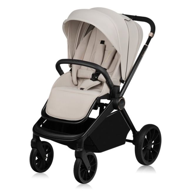 Carucior 2 in 1, Lionelo, Mika Plus, Cadru din aluminiu, Cu landou intarit si salteluta moale, Reversibil, Cu sistem de ventilatie 3D, Cu accesorii, Pana la 22 kg, Conform cu EN1888-1 EN1888-2, EN1466, Bej BYNLO-MIKA_PLUS_2IN1_BEIGE_SAND