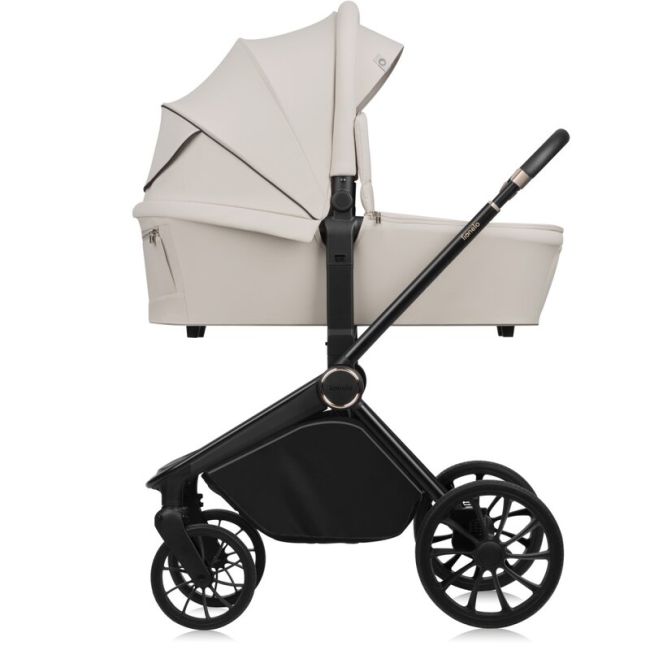 Carucior 2 in 1, Lionelo, Mika Plus, Cadru din aluminiu, Cu landou intarit si salteluta moale, Reversibil, Cu sistem de ventilatie 3D, Cu accesorii, Pana la 22 kg, Conform cu EN1888-1 EN1888-2, EN1466, Bej BYNLO-MIKA_PLUS_2IN1_BEIGE_SAND