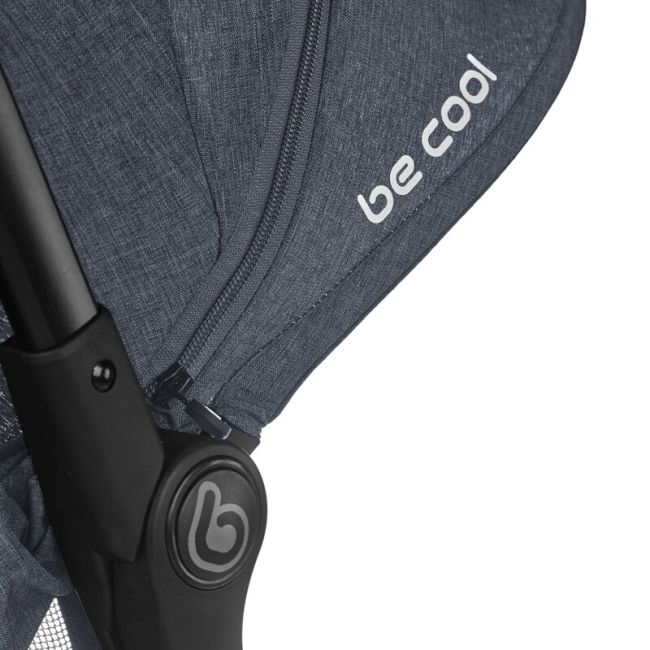 Carucior sport, Be Cool, Strike, Cu pliere automata, Roti cu suspensii, De la nastere pana la 22 Kg, 6.88 Kg, Be Azure BYN8420421092835