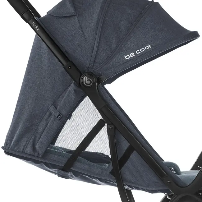 Carucior sport, Be Cool, Strike, Cu pliere automata, Roti cu suspensii, De la nastere pana la 22 Kg, 6.88 Kg, Be Azure BYN8420421092835