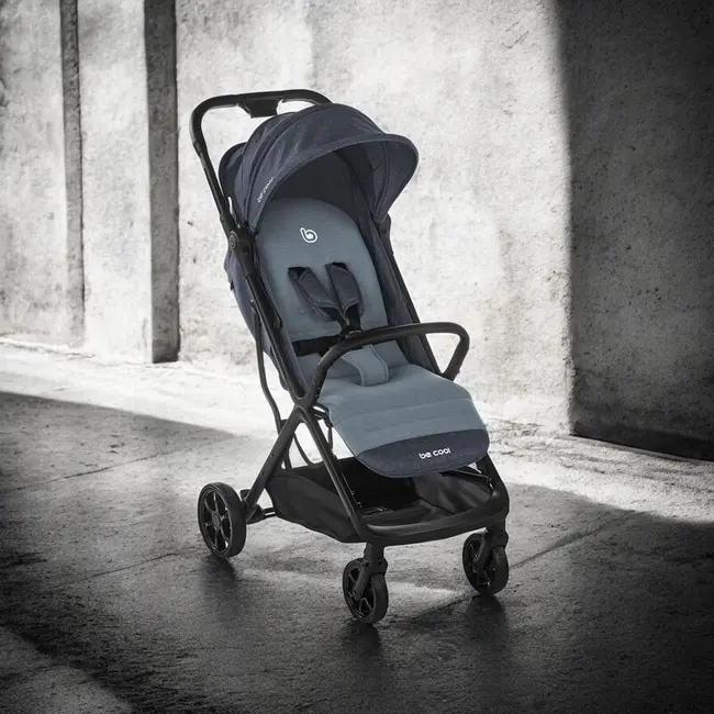 Carucior sport, Be Cool, Strike, Cu pliere automata, Roti cu suspensii, De la nastere pana la 22 Kg, 6.88 Kg, Be Azure BYN8420421092835