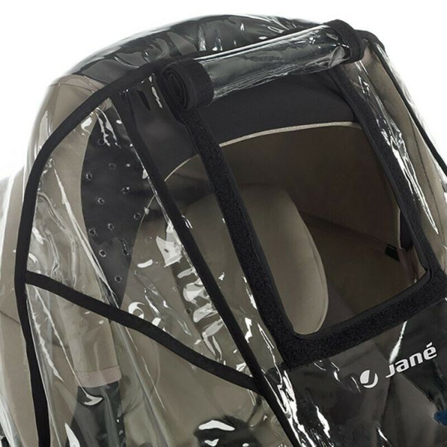 Husa de ploaie pentru carucior sport, Jane, Cu fereastra generoasa, Din folie de inalta densitate, Transparenta BYN8420421023563