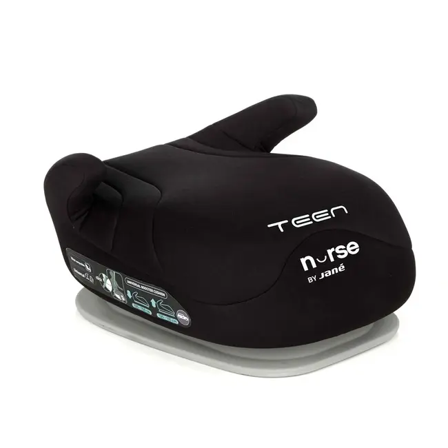 Inaltator auto, Nurse, Teen, I-size, 125- 150 cm, Cu sistem de reglare a inaltimii, Instalare cu centura de prindere, Cu husa detasabila, Conform standardului de securitate i-Size, Night BYN8420421087329