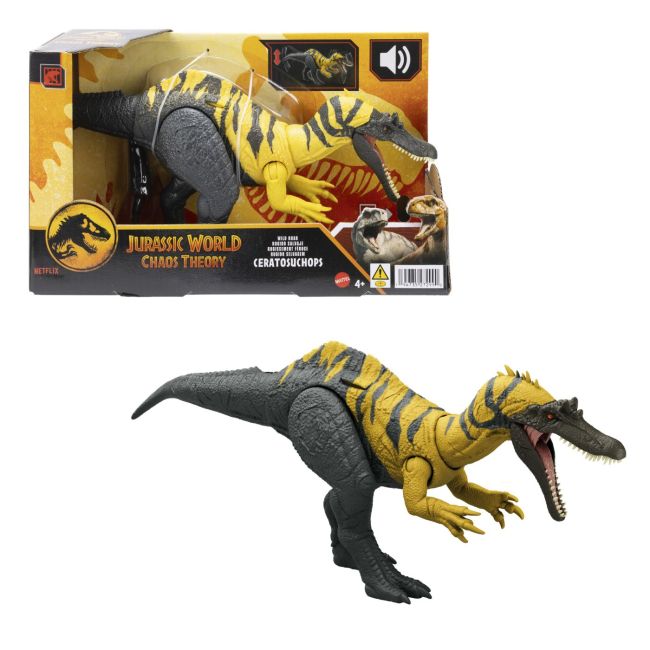 JURASSIC WORLD CHAOS THEORY WILD ROAR DINOZAUR CERATOSUCHOPS VIVMTHLP14_JCL66