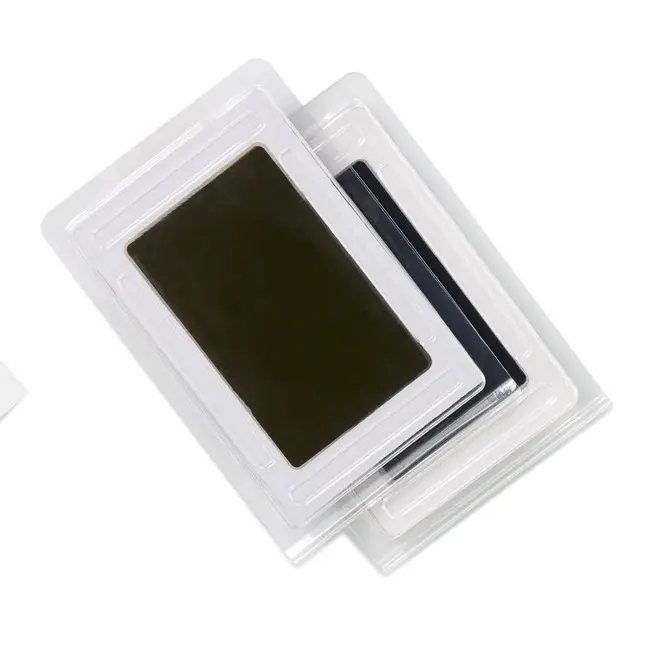 Kit rama foto tripla, Jane, Cu cerneala pentru manuta si piciorus, Non-toxic, White BYN8420421091555