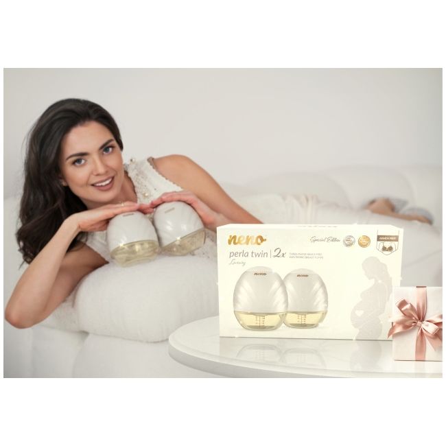 Neno perla twin – două pompe de sân electrice premium, fără fir nen-mam-lk016