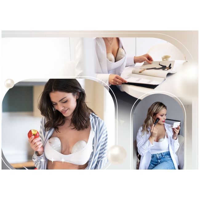 Neno perla twin – două pompe de sân electrice premium, fără fir nen-mam-lk016