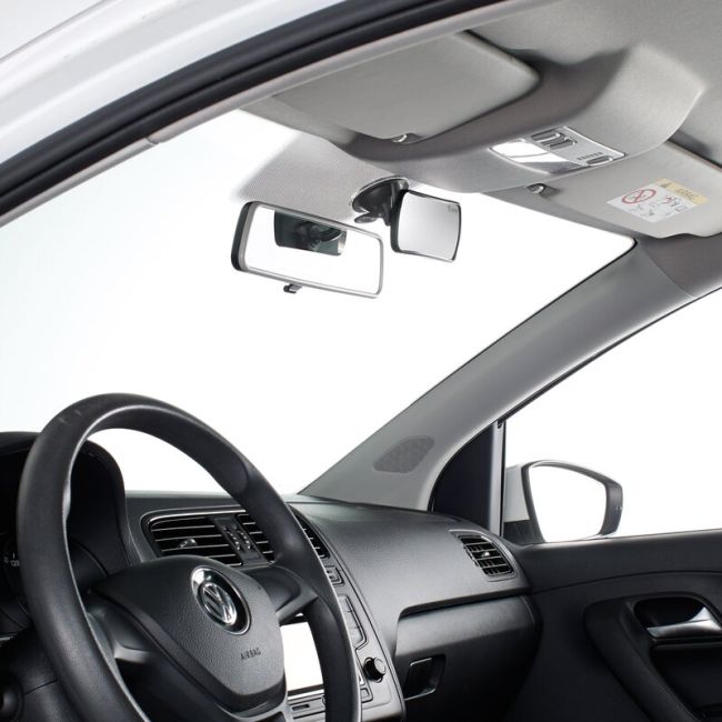 Oglinda auto, Jane, Pentru parbriz, Din sticla rezistenta la spargere, 14.5 x 7.5 x 5.5, Black BYN8420421085271