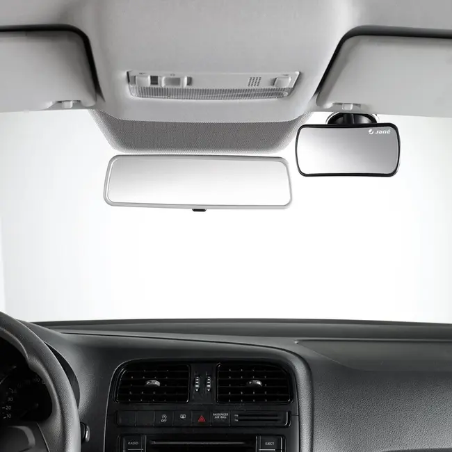 Oglinda auto, Jane, Pentru parbriz, Din sticla rezistenta la spargere, 14.5 x 7.5 x 5.5, Black BYN8420421085271