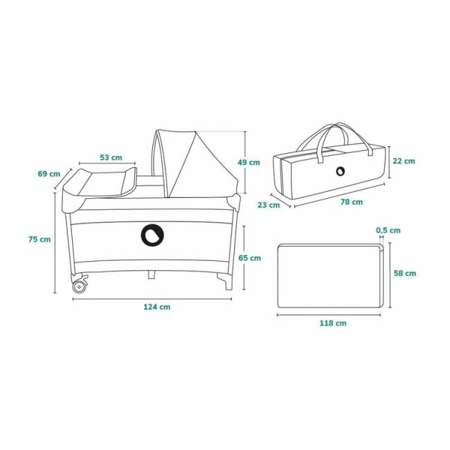 Patut pliant, Lionelo, Sven Plus, 120x60 cm, Cu doua nivele, Cu arcada jucarii, masuta de infasat, vibratii, melodii, conform cu standardele europeane de securitate EN716 si EN12221, Bej Latte BYNLO-SVEN_PLUS_BEIGE_LATTE