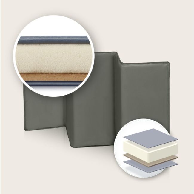 Patut pliant, Lionelo, Sven Plus, 120x60 cm, Cu doua nivele, Cu arcada jucarii, masuta de infasat, vibratii, melodii, conform cu standardele europeane de securitate EN716 si EN12221, Bej Olive BYNLO-SVEN_PLUS_BEIGE_OLIVE