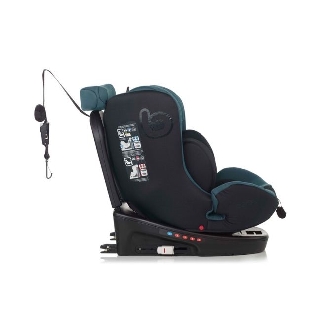 Scaun auto, Be Cool, Easy I-Size, Rotire 360 grade, 40 - 150 cm, 0 - 36 kg, Cu Isofix si Centura Top Tether, Conform cu standardul european de securitate ECE R129, Be Petrol BYN8420421090190