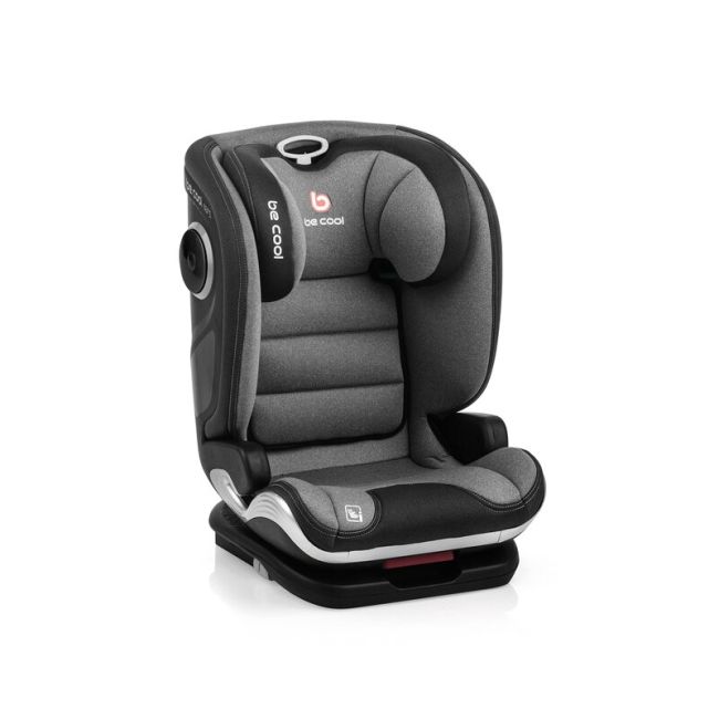 Scaun auto, Be Cool, Mars, I-Size, 100-150 cm, 4-12 ani, Cu isofix, Protectie superioara in caz de impact lateral - SPS, Cu tetiera reglabila, Conform cu standardul european de securitate ECE R129, Iron BYN8420421077979