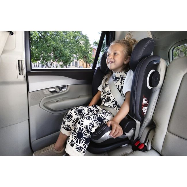 Scaun auto, Be Cool, Mars I-Size, 100-150 cm, 4-12 ani, Cu isofix, Protectie superioara in caz de impact lateral - SPS, Cu tetiera reglabila, Conform cu standardul european de securitate ECE R129, Dark BYN8420421077962