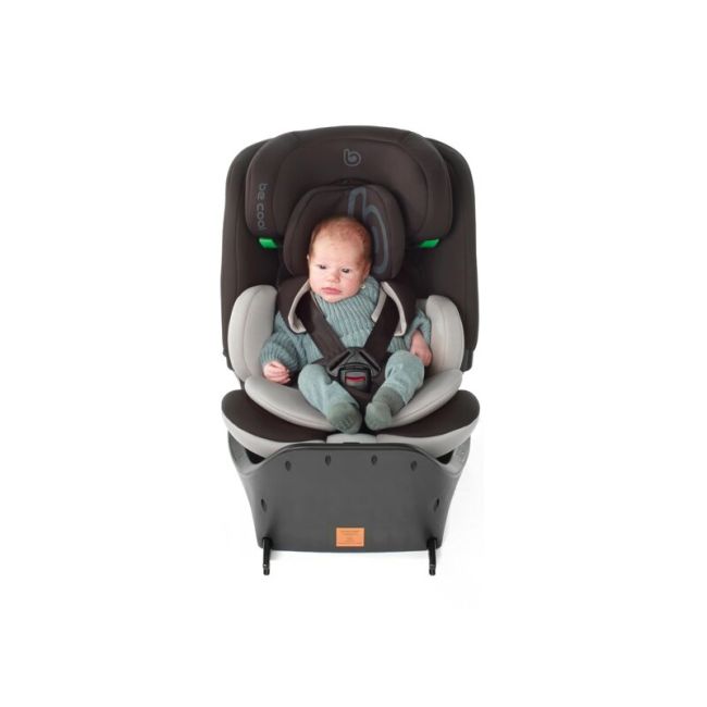 Scaun auto, Be Cool, Wagon I-Size, Rotire 360 grade, 40 - 150 cm, 0 - 36 kg, Cu Isofix si picior stabilizator, Cu protectie laterala de siguranta, Conform cu standardul european de securitate ECE R129, Be Antracita BYN8420421092743