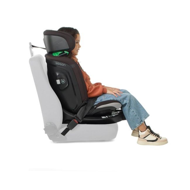 Scaun auto, Be Cool, Wagon I-Size, Rotire 360 grade, 40 - 150 cm, 0 - 36 kg, Cu Isofix si picior stabilizator, Cu protectie laterala de siguranta, Conform cu standardul european de securitate ECE R129, Be Antracita BYN8420421092743