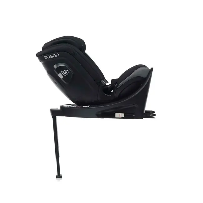 Scaun auto, Be Cool, Wagon I-Size, Rotire 360 grade, 40 - 150 cm, 0 - 36 kg, Cu Isofix si picior stabilizator, Cu protectie laterala de siguranta, Conform cu standardul european de securitate ECE R129, Be Antracita BYN8420421092743