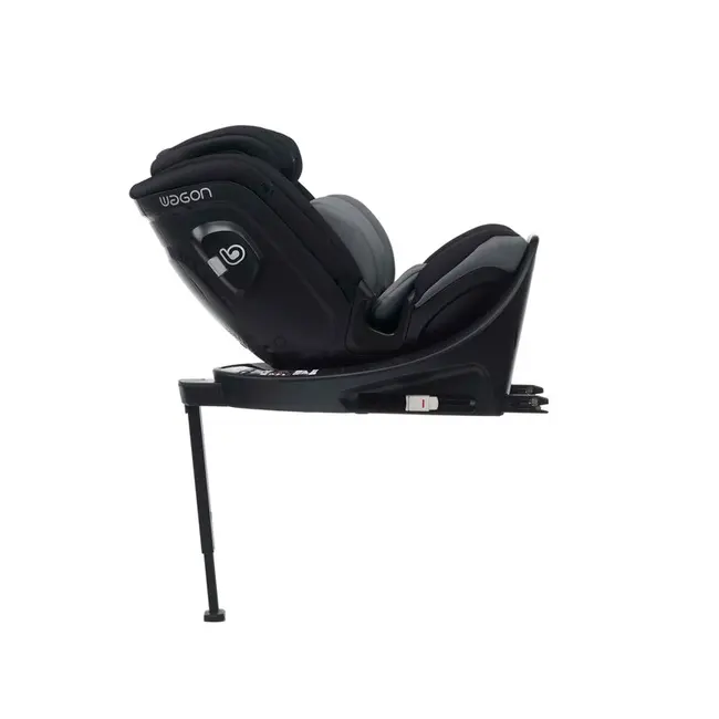 Scaun auto, Be Cool, Wagon I-Size, Rotire 360 grade, 40 - 150 cm, 0 - 36 kg, Cu Isofix si picior stabilizator, Cu protectie laterala de siguranta, Conform cu standardul european de securitate ECE R129, Be Antracita BYN8420421092743