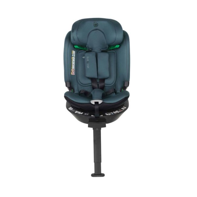 Scaun auto, Be Cool, Wagon I-Size, Rotire 360 grade, 40 - 150 cm, 0 - 36 kg, Cu Isofix si picior stabilizator, Cu protectie laterala de siguranta, Conform cu standardul european de securitate ECE R129, Petrol BYN8420421092750