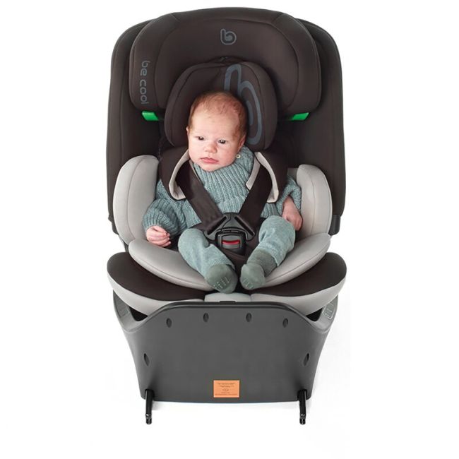 Scaun auto, Be Cool, Wagon I-Size, Rotire 360 grade, 40 - 150 cm, 0 - 36 kg, Cu Isofix si picior stabilizator, Cu protectie laterala de siguranta, Conform cu standardul european de securitate ECE R129, Petrol BYN8420421092750