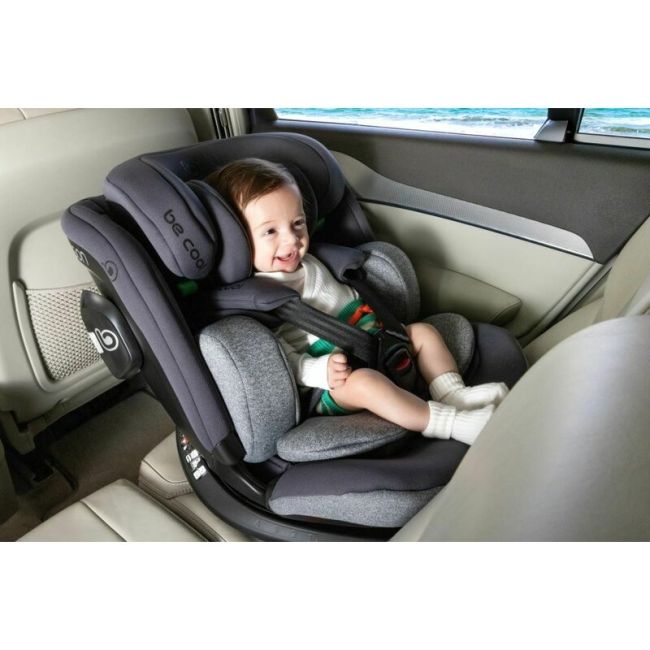 Scaun auto, Be Cool, Wagon I-Size, Rotire 360 grade, 40 - 150 cm, 0 - 36 kg, Cu Isofix si picior stabilizator, Cu protectie laterala de siguranta, Conform cu standardul european de securitate ECE R129, Petrol BYN8420421092750