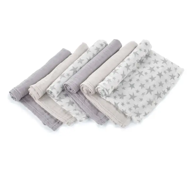 Set 6 scutece, Jane, Din muselina de bambus, Hipoalergenice, 35 x 35 cm, Star BYN8420421089170