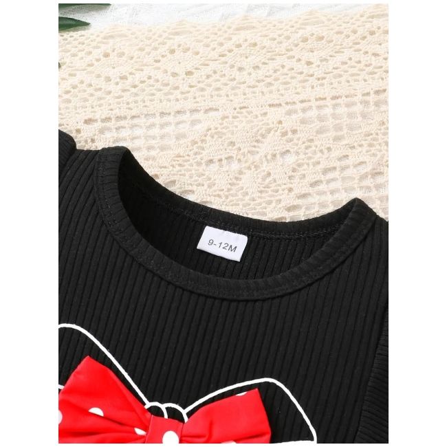 Set pentru fetute cu body si pantaloni cu volane - adorable mbtu120-r2