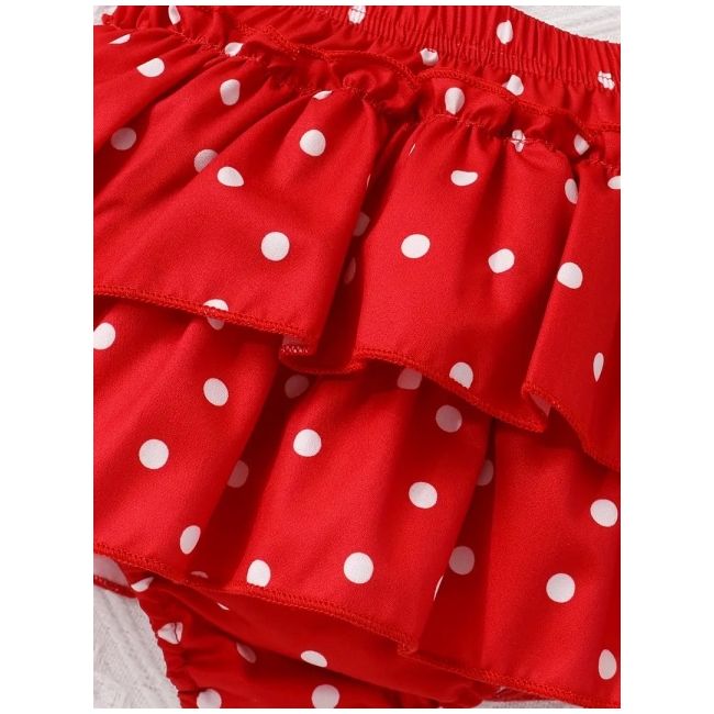 Set pentru fetute cu body si pantaloni cu volane - adorable mbtu120-r2