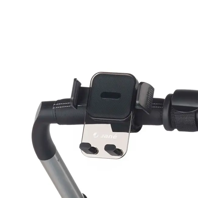 Suport telefon, Jane, Pentru carucior, Universal, Reglabil, Cu buton de blocare, Black BYN8420421088500