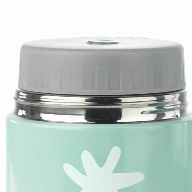 Termos mancare solida bebelusi, Jane, Din otel inoxidabil, 550 ml, Fara BPA, Cu gentuta din izopren, Mint BYN8420421071922