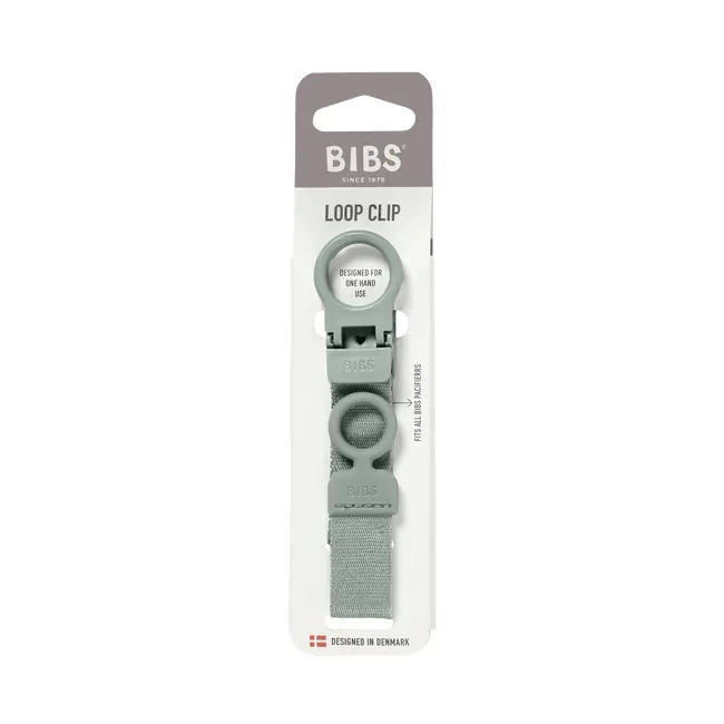 Bibs - lantisor clip loop pentru suzeta, sage bbb9501250