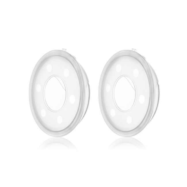 Colector de lapte, Lionelo, Milky, 2 buc, Se potriveste tuturor sutienelor, Cutie depozitare igienica inclusa, Fara bisfenol A, Capacitate 40 ml, Transparent BYNLOC-MILKY_PLUS