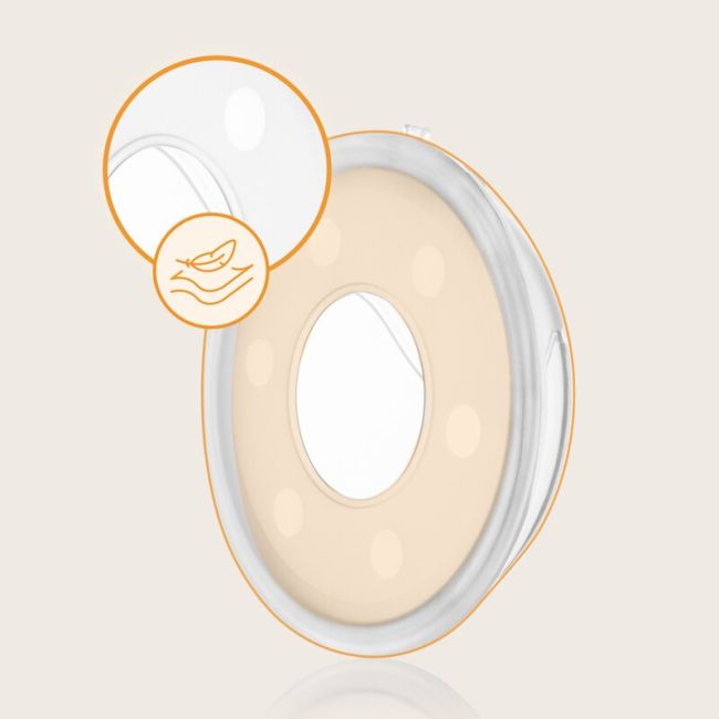 Colector de lapte, Lionelo, Milky, 2 buc, Se potriveste tuturor sutienelor, Cutie depozitare igienica inclusa, Fara bisfenol A, Capacitate 40 ml, Transparent BYNLOC-MILKY_PLUS