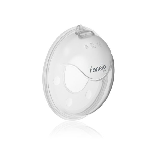 Colector de lapte, Lionelo, Milky, 2 buc, Se potriveste tuturor sutienelor, Cutie depozitare igienica inclusa, Fara bisfenol A, Capacitate 40 ml, Transparent BYNLOC-MILKY_PLUS