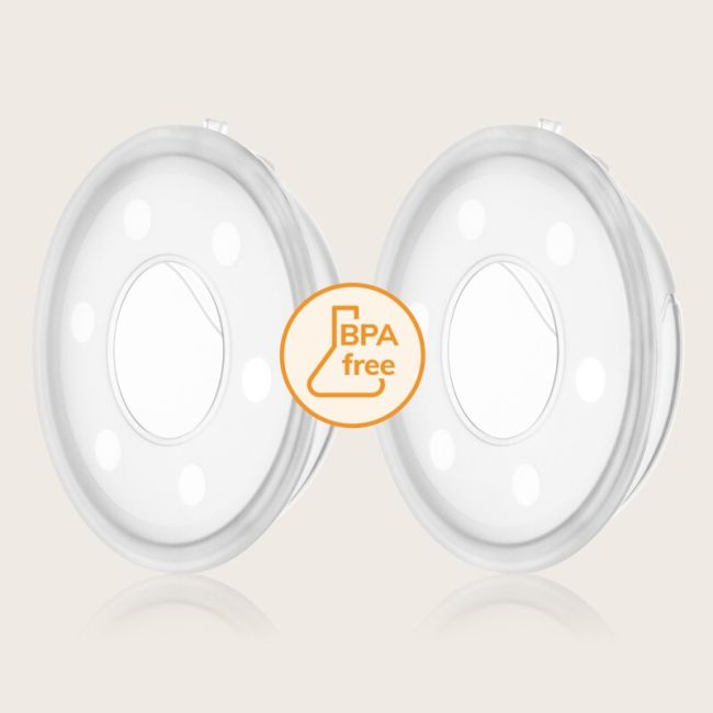 Colector de lapte, Lionelo, Milky, 2 buc, Se potriveste tuturor sutienelor, Cutie depozitare igienica inclusa, Fara bisfenol A, Capacitate 40 ml, Transparent BYNLOC-MILKY_PLUS