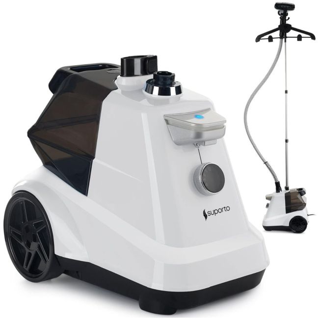 Fier de Calcat Vertical cu aburi Suporto, Steamer model R3 de 2200W cu 4 trepte de putere. Statie de calcat profesionala pentru haine netede, fara SPTACA3A