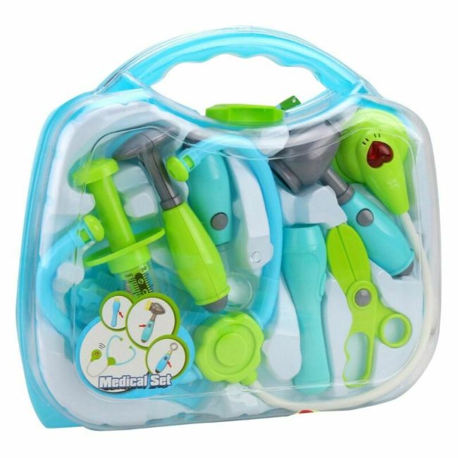 Jucarie trusa doctor, Tegole, In cutie, 8x30x27 cm , 36 luni+, Verde BYN132495