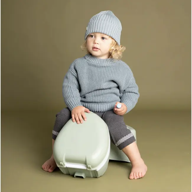 Olita portabila cu capac si maner My Carry Potty, Bleu pastel