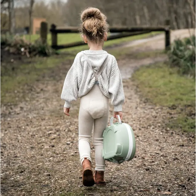 Olita portabila cu capac si maner My Carry Potty, Roz pal