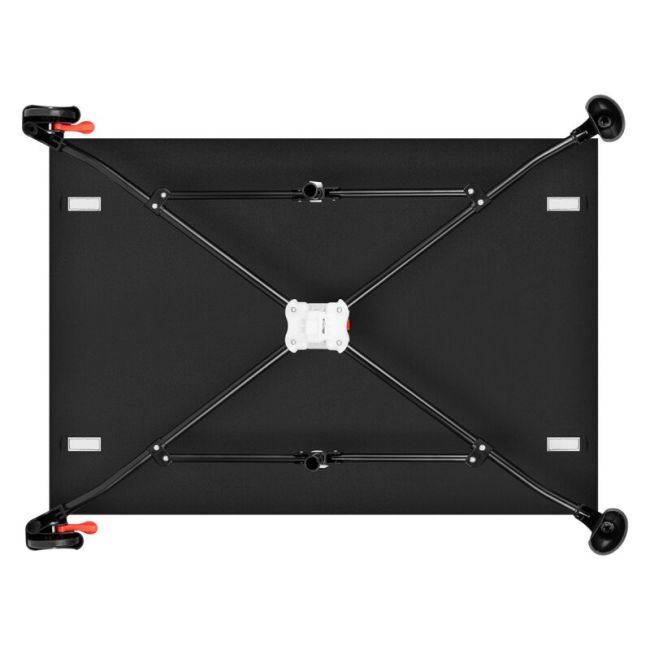 Patut pliant, Lionelo, Laura, 102 x 74 cm, Cu doua nivele, Functie de tarc, Cu roti, Include salteluta si geanta de transport, Pereti din plasa, Deschidere laterala, Pana la 15 kg, 0 luni +, Negru BYNLO-LAURA_BLACK_CARBON