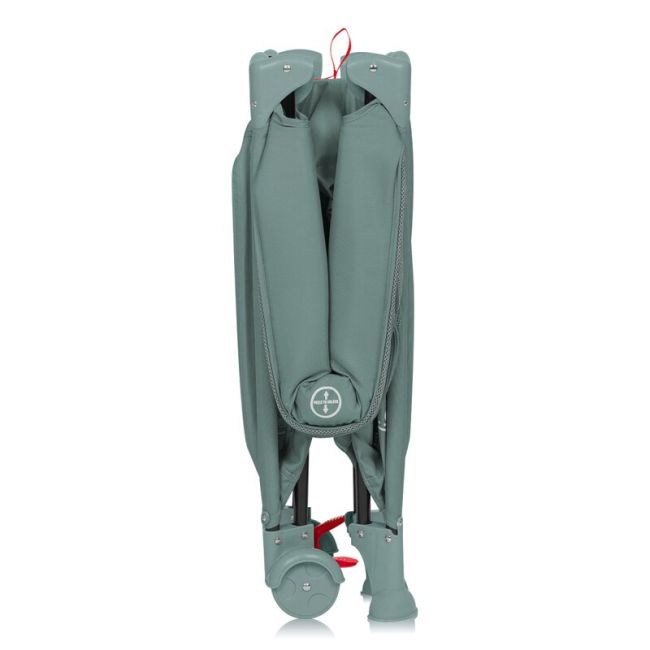 Patut pliant, Lionelo, Laura, 102 x 74 cm, Cu doua nivele, Functie de tarc, Cu roti, Include salteluta si geanta de transport, Pereti din plasa, Deschidere laterala, Pana la 15 kg, 0 luni +, Verde BYNLO-LAURA_GREEN_SAGE