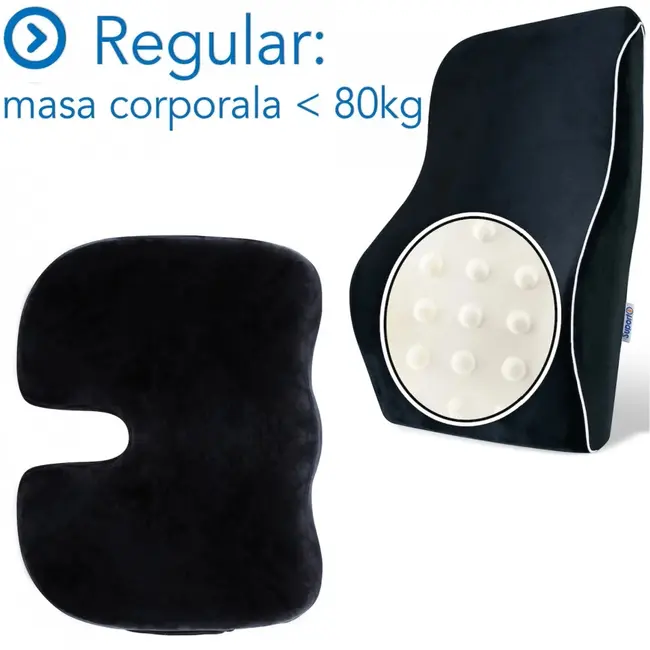 Set Perne Ortopedice lombara completa si Perna sezut Regular SPTSETPSEL2NR0