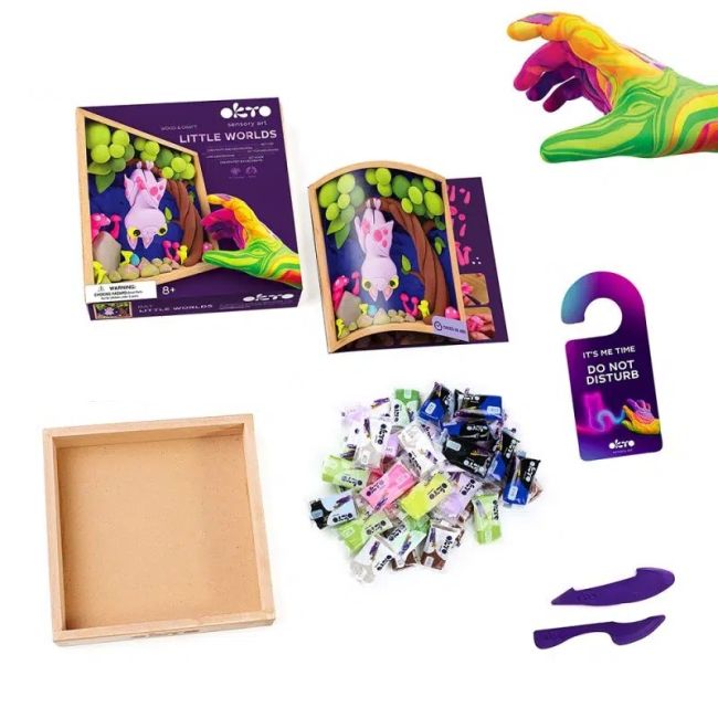 Set creatie Wood &amp; Craft - Little Worlds, 21*21cm - Bat KRTOK20033