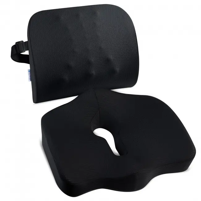 Set perna sezut si perna lombara, Suporto&reg;️ culoare negru SPTSETPSE4L4N