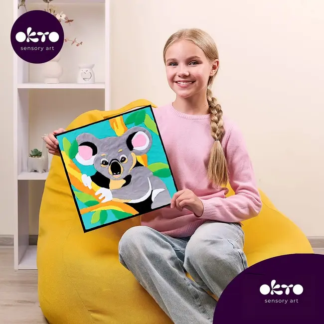 Set pictura cu argila usoara, 29*29 cm - Koala KRTOK20028