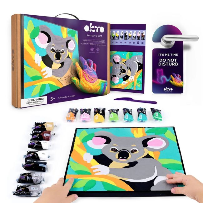 Set pictura cu argila usoara, 29*29 cm - Koala KRTOK20028