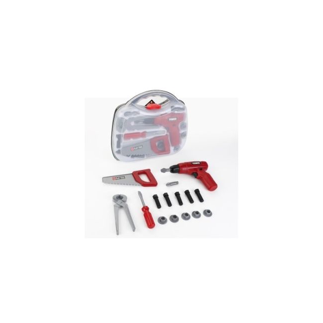 Trusa de scule copii, Tegole, Pentru atelier, In cutie, Cu fierastrau, 3 ani+, Multicolor BYN5049782